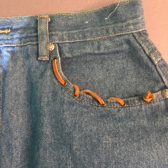 Baccini Long Skirt Size 13 / 14 Blue Jeans - Picture 8 of 11